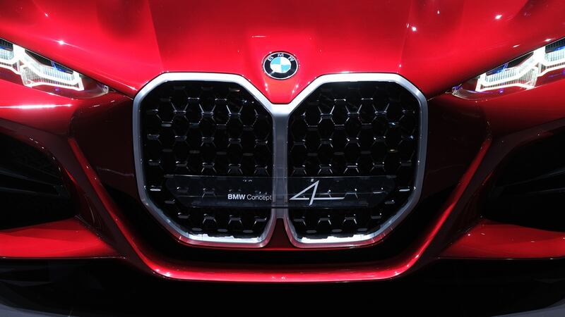 The controversial front grille on the BMW 4 Series coupe concept