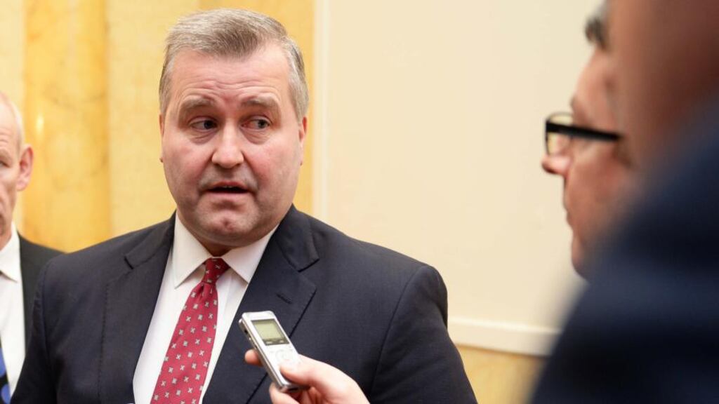 Albert Manifold, group chief executive, speaking to members of the media following the CRH egm in Dublin this week. Photograph: Eric Luke