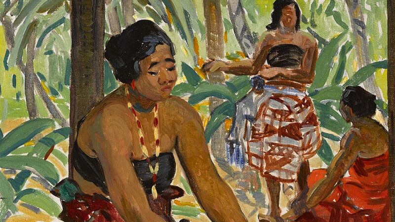 Preparing the Meal, Samoa by Mary Swanzy achieved €36,000 at Whyte’s sale.