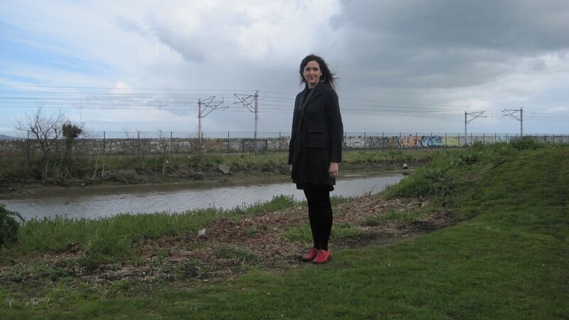 Henrietta McKervey in Booterstown, a location in her novel: “the Jensen siblings are forced, as they search for their mother, to use their own words, their individual memories, to try and recover her. As is turns out, none of them really knew her”