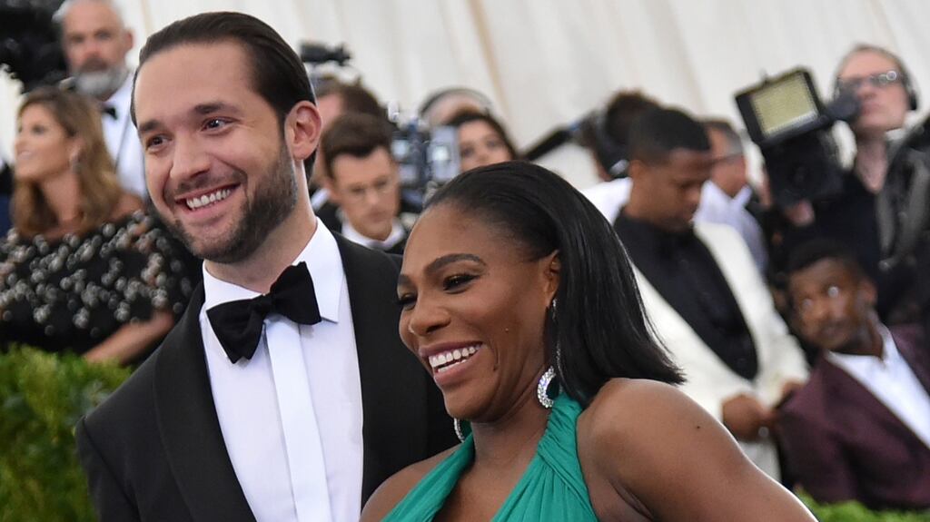 Tennis player Serena Williams and fiance Reddit co-founder Alexis Ohanian have welcomed a baby girl. Photograph: Mike Coppola/Getty Images