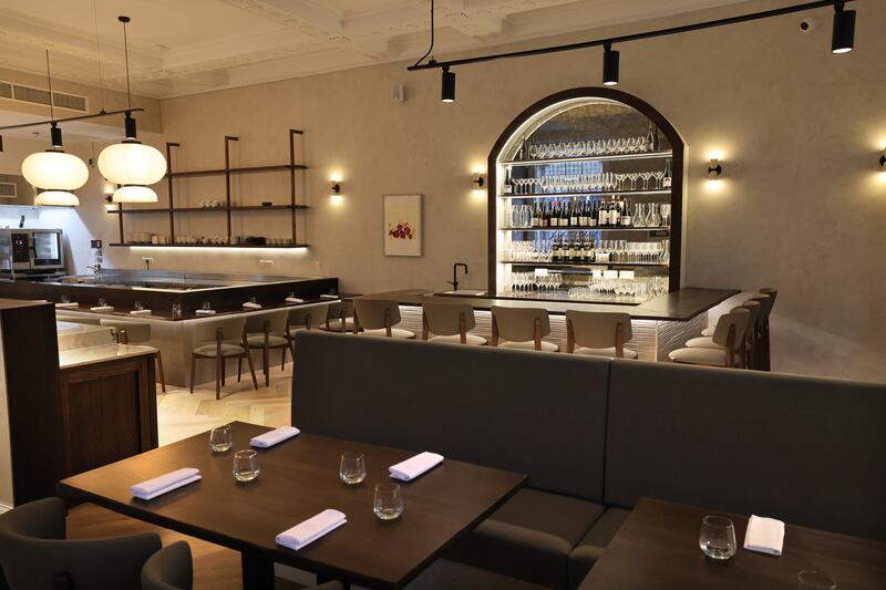 New York chef James Moore has a style that perfectly mirrors the sleekness of D’Olier Street’s diningroom. Photograph: Dara Mac Dónaill