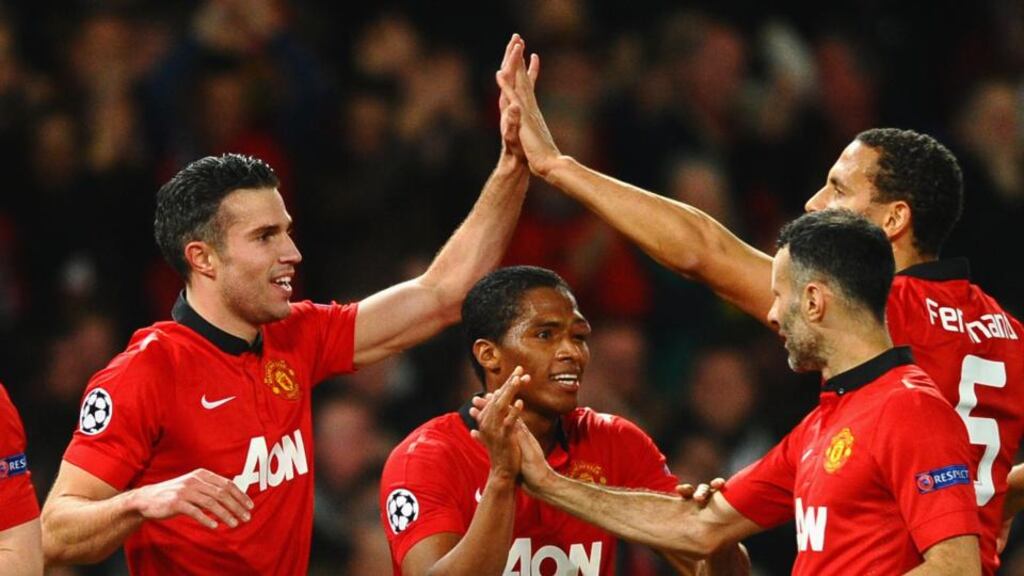 Manchester United have been drawn against defending champions Bayern Munich in the quarter-finals of the Champions League. Photograph: Laurence Griffiths/Getty Images