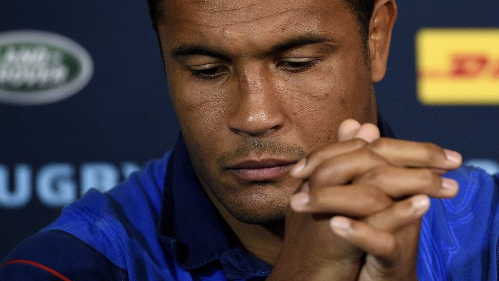 Thierry Dusautoir has rejected reports of a French rebellion against coach Philippe Saint-André. Photograph: Afp