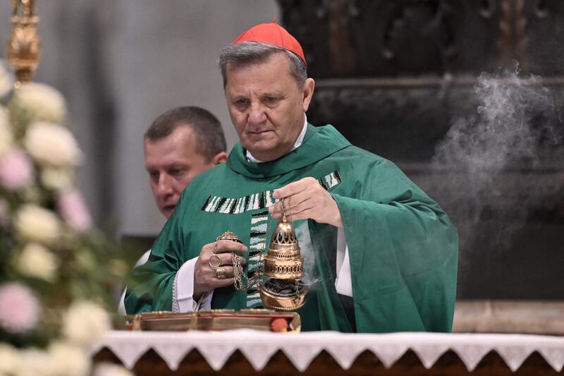 Maltese Cardinal Mario Grech, the European considered most likely to be the next pope. Photograph: Tiziana Fabi/AFP