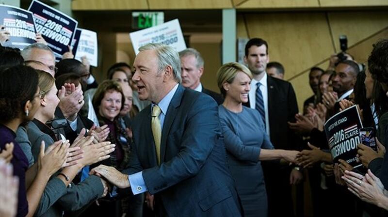 Kevin Spacey and Robin Wright as Frank and Claire Underwood in the new series of House of Cards: Photograph: Netflix