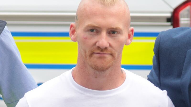 Detective Garda Seamus Doyle said Robert Broughan has been charged on Sunday afternoon. When cautioned, the court was told that he replied: “Are we going to Naas?” Photograph: Collins