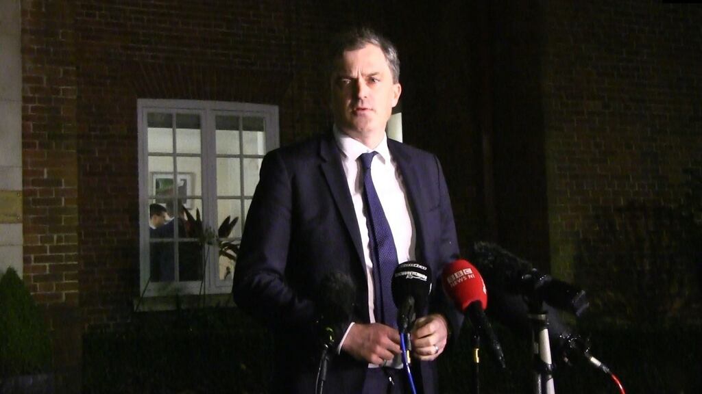 Secretary of State for Northern Ireland Julian Smith met the DUP on Friday. Photograph: David Young/PA Wire