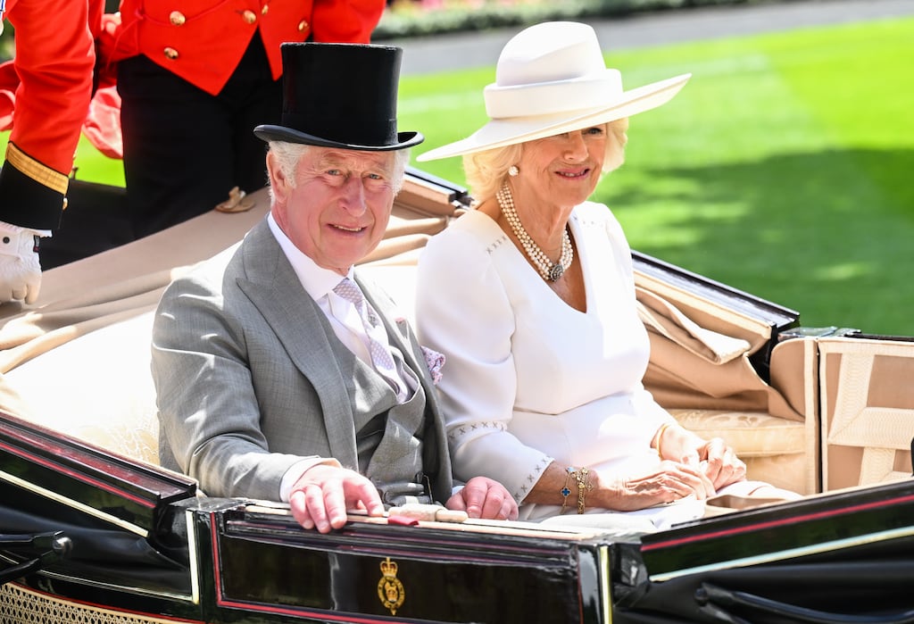 Royal lifestyle: King Charles and Camilla, the queen consort (pictured at Royal Ascot in June), benefit from a property portfolio that generates millions of pounds a year. Photograph: Samir Hussein/WireImage via Getty