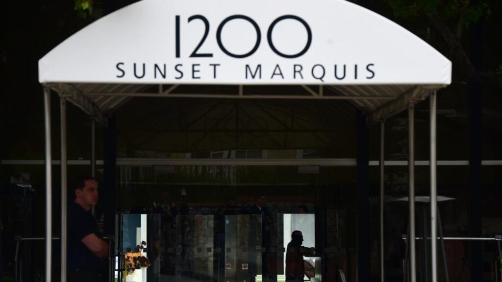 The Sunset Marquis hotel in west Hollywood where long-time U2 tour manager Dennis Sheehan was found dead after suffering a suspected heart attack. Photograph:  Frederic J Brown/AFP/Getty Images