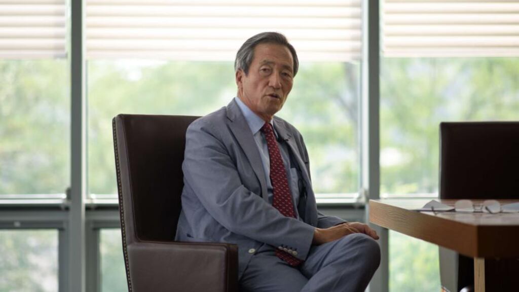 Chung Moon-Joon: “Mr Platini enjoys institutional support from the current structure of Fifa. Mr Platini is very much a product of the current system.” Photograph: Ed Jones/AFP/Getty