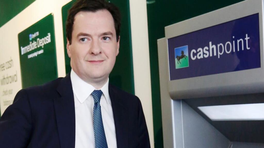 Chancellor of the exchequer George Osborne said last month the government was ready to start selling its Lloyds shares, which are trading comfortably above the government’s breakeven price, having hit a two-year high in June. Photograph: Reuters/Luke MacGregor