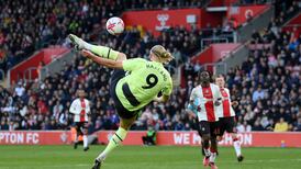 Erling Haaland strikes twice as Manchester City keep up title pursuit