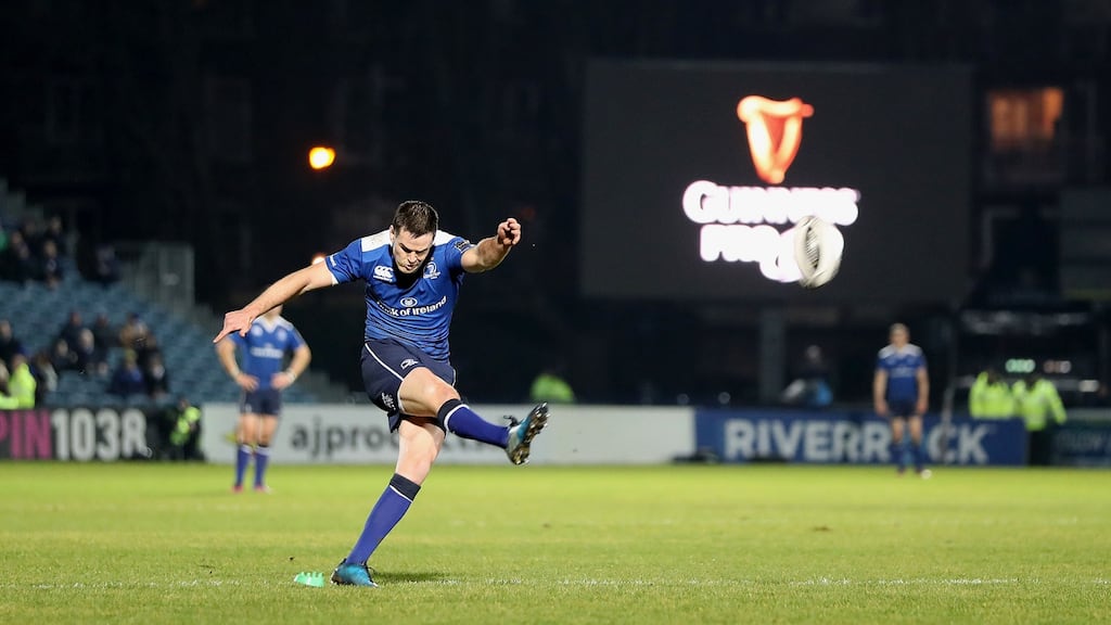 Johnny Sexton eased back into action as Leinster hammered Zebre at the RDS. Photograph: Inpho/Dan Sheridan