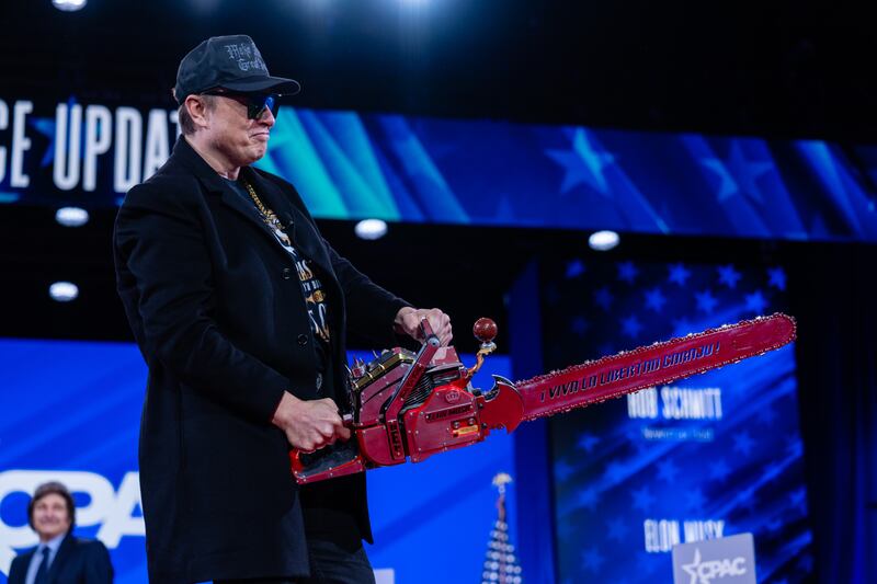 Elon Musk boasted that his cost cutting department would reduce federal spending by trillions, but the savings so far have been much more modest to date. Photograph: Eric Lee/New York Times