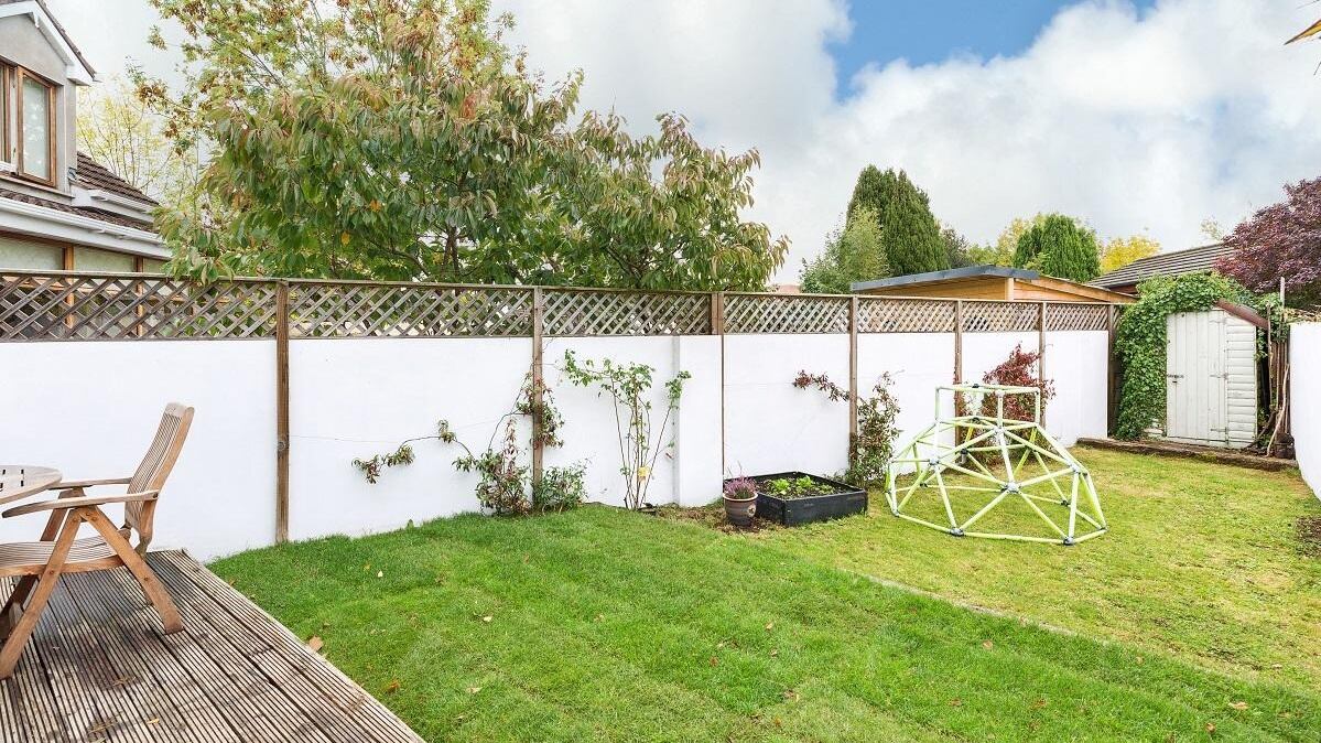 Back garden at 10 Merville Avenue, Stillorgan, Co Dublin