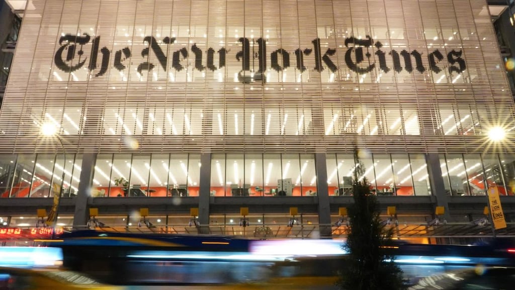 The deal with the New York Times was reported earlier on Thursday by the Information, a technology publication. Photograph: Paul Rovere/Getty