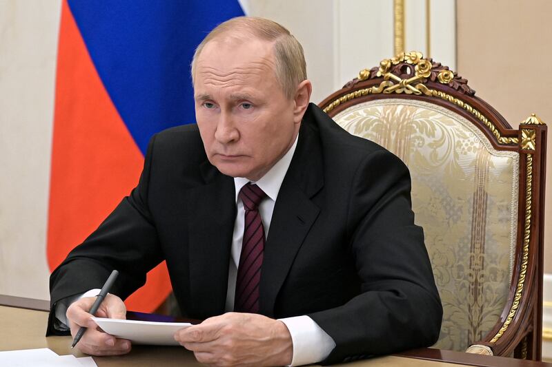 Can a resolution can be found outside of total defeat for Russian president Vladimir Putin? Photograph: Alexei Babushkin, Sputnik, Kremlin Pool Photo via AP