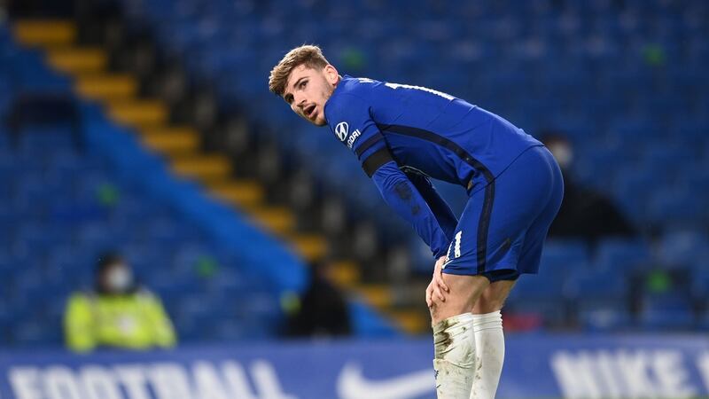 Timo Werner has struggled recently for Chelsea. Photograph: Andy Rain/Getty/AFP