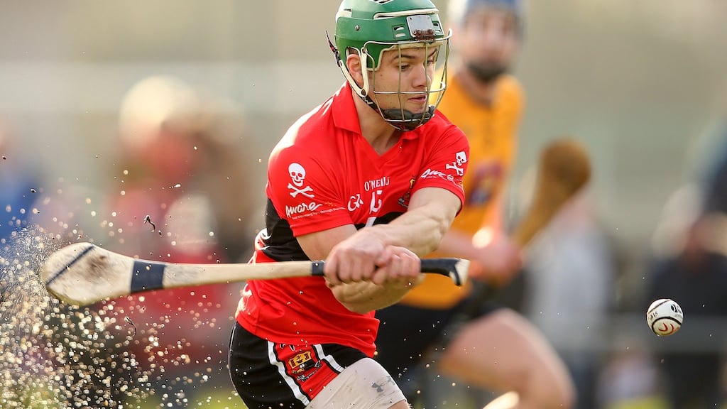 Cork’s Alan Cadogan in action for UCC against DCU during the Fitzgibbon Cup quarter-final clash at the Mardyke Arena. Photograph: Cathal Noonan/Inpho