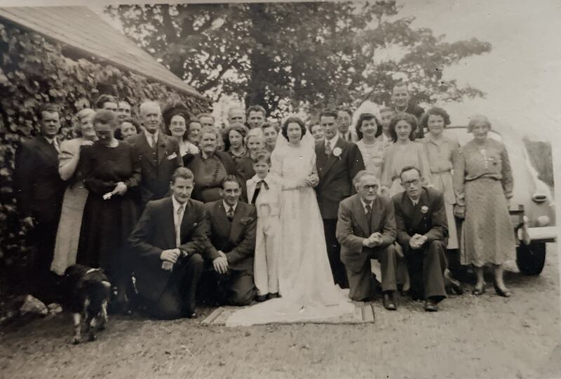 Caroline Carr's parents' wedding day. Photograph courtesy of Caroline Carr