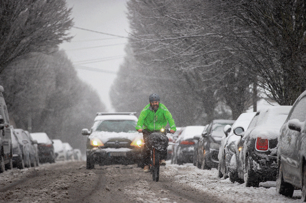 Snow falling in Dublin this morning. Photographs: Tom Honan, Brian Lawless, Leon Farrell, Colin Keegan
