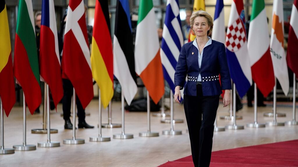 European Commission president Ursula von der Leyen has just brought an end to the tiresome idea that female leaders are better in a crisis. Photograph:  Kenzo Tribouillard/AFP via Getty Images