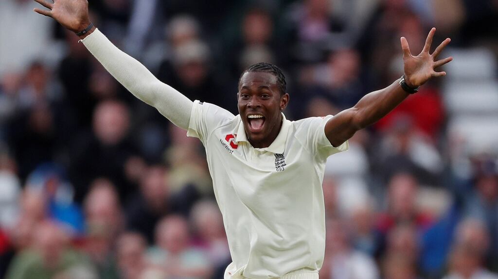 England’s Jofra Archer has been cleared to join his team-mates at the Ageas Bowl. Photograph: Reuters