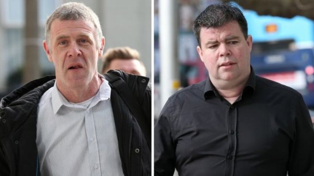 Sharif Kelly (47) and Edward McGrath (35) were found guilty of the murder of Peter Butterly four years ago. Photograph: Collins Courts