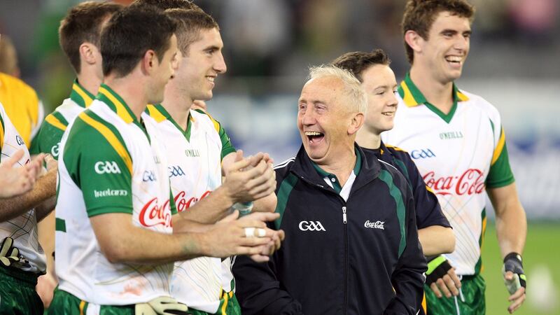 Seán Boylan during his time in charge of the Ireland International Rules team in 2008. Photograph: Cathal Noonan/Inpho
