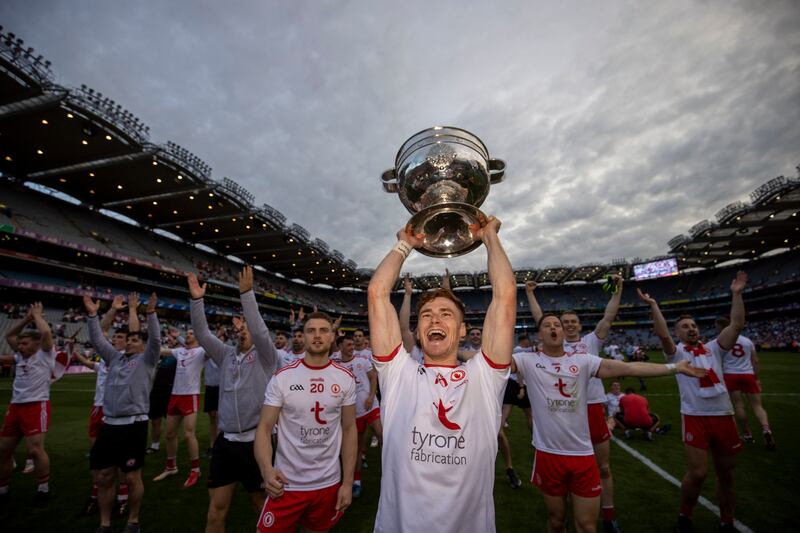 Tyrone's win in the 2021 All-Ireland final sparked a big loss of faith in Mayo. Photograph: Tom Honan for The Irish Times.