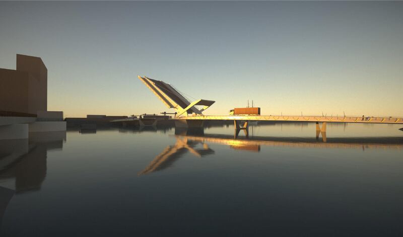 Another view of the proposed bridge