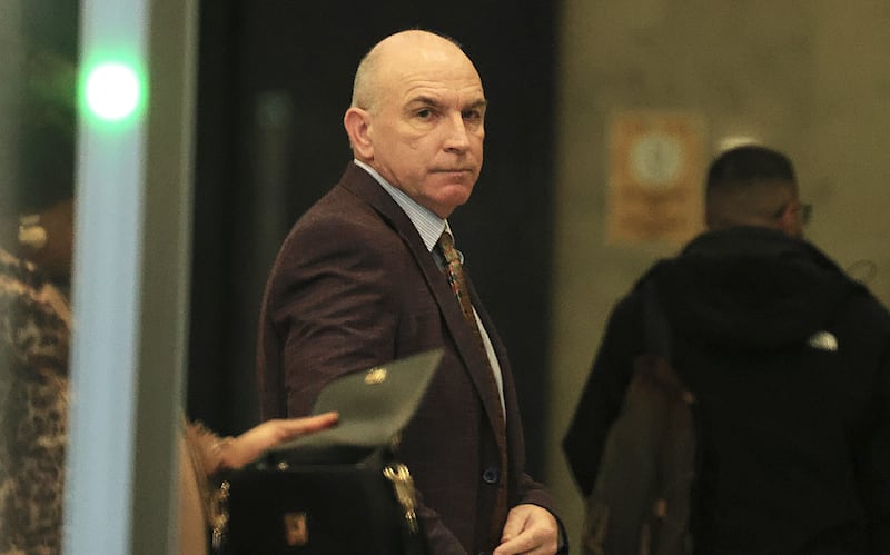 DJ Carey arriving for his sentence hearing at the Criminal Courts of Justice in Dublin on Friday. Photograph: Collins Courts