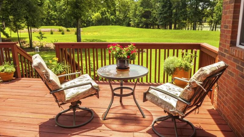 Decking sold by the truck load despite the Irish climate. Photograph: Thinkstock