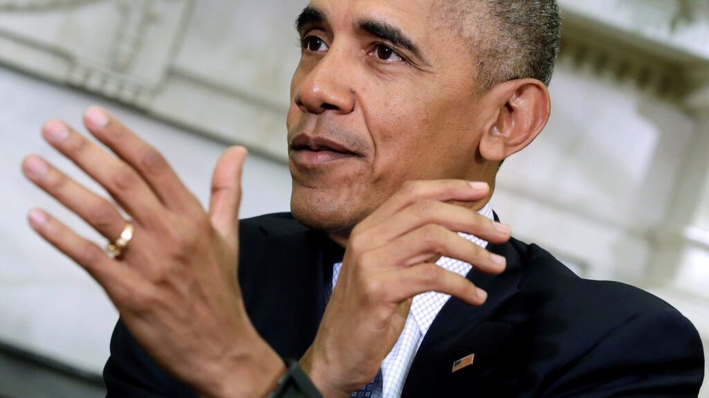 US president Barack Obama said: “My commitment to being early isn’t just good for me. It’s good for the nation. It’s good for the world.”  Photograph: Yuri Gripas/Reuters