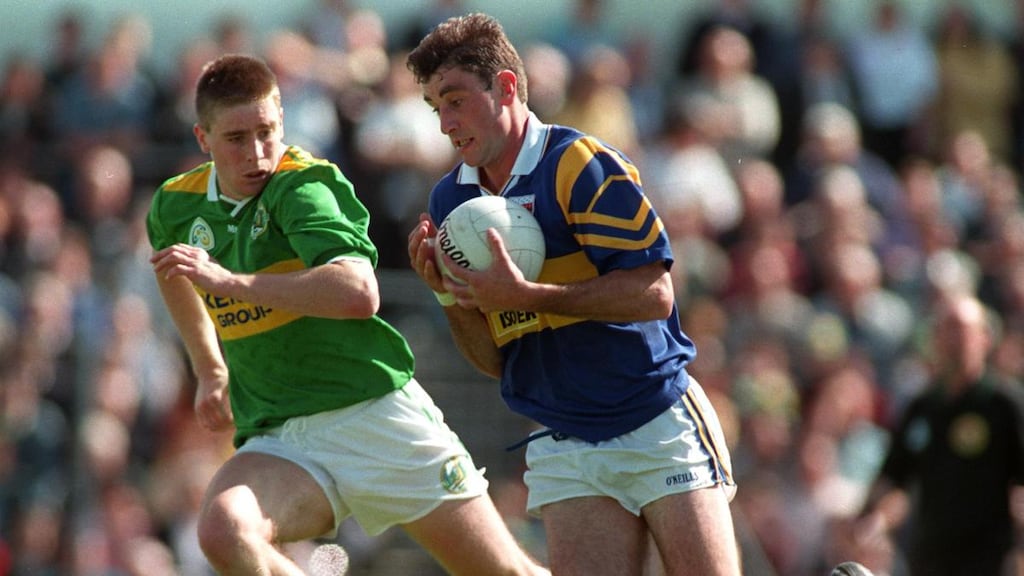 Darragh Ó Sé tracks Tipperary’s Derry Foley in 1997. Photograph: Matt Browne/Inpho