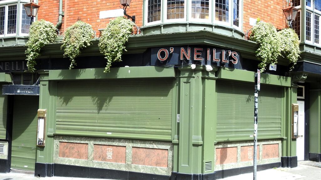 O’Neill’s pub on Suffolk Street in Dublin during a Covid lockdown last year. How will the future of the Irish pub play out? Photograph: iStock