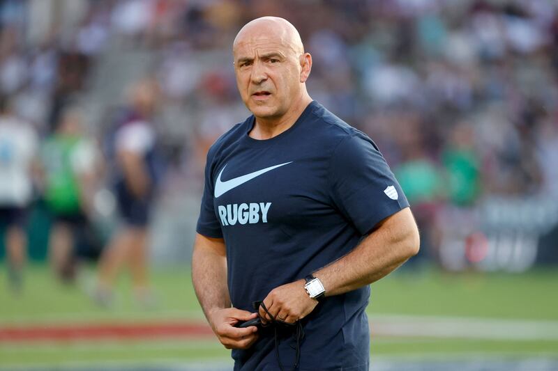 Racing 92 French head coach Laurent Travers. Photograph: Romain Perrocheau/AFP via Getty Images