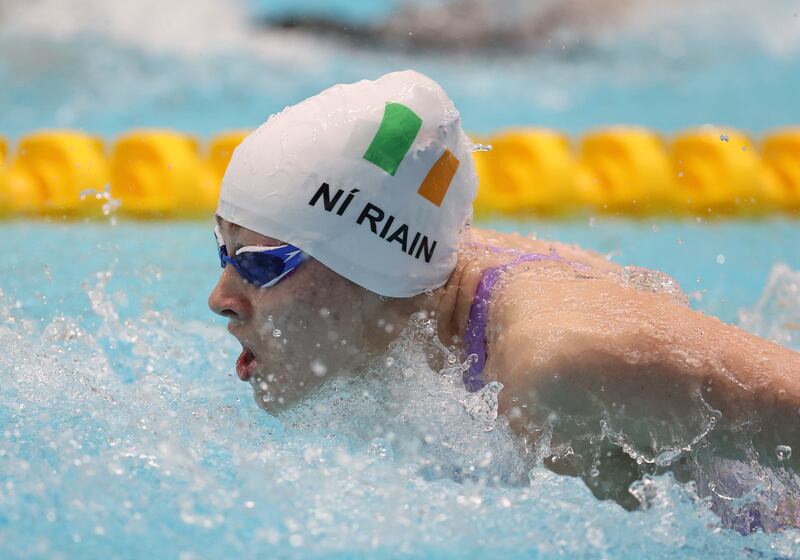 Róisín Ní Riain: won gold in the 100m breaststroke and 100m backstroke, silver in the 100m butterfly and 200m individual medley and bronze in the 400m freestyle at the European Para Swimming Championships in Portugal. Photograph: Bruce White/Inpho