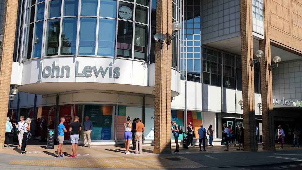 The John Lewis Partnership has warned over further department store closures after the pandemic sent it plunging to its first ever annual loss. Photograph: Steve Parsons/PA Wire