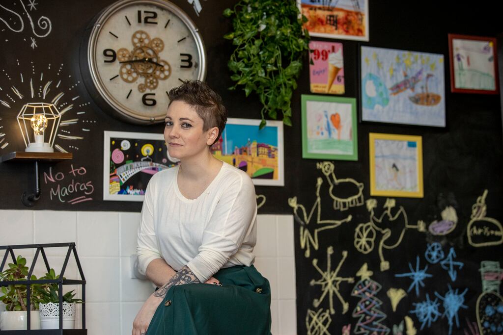 Geraldine Walsh on The Irish Times Women's Podcast. Photo: Tom Honan for The Irish Times.