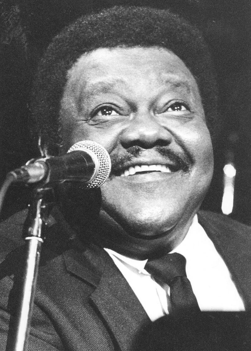 Fats Domino in concert at the National Stadium, Dublin, in 1991. Photograph: The Irish Times Archive