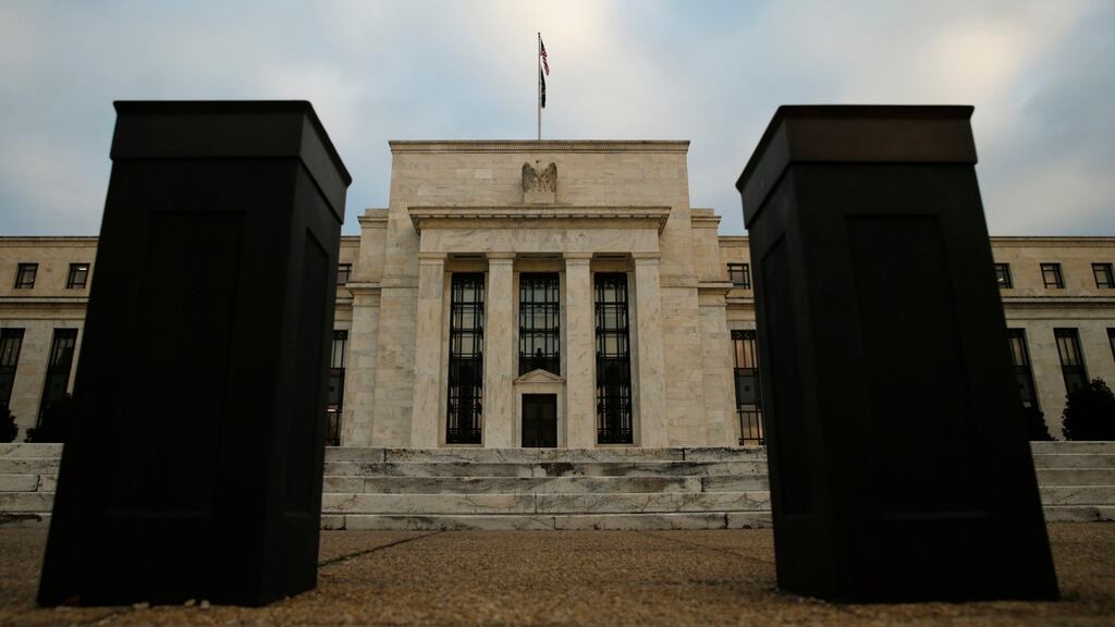 The Federal Reserve building in Washington. The Fed’s decision lift its targeted rate range to 0.25 per cent to 0.50 per cent from the current zero to 0.25 per cent range was widely anticipated in financial markets.