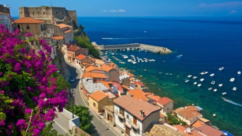 Italy, Calabria, Costa Viola, Townscape of Scilla