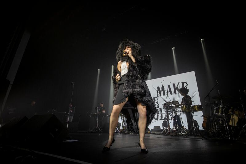 Róisín Murphy on stage at 3Olympia Dublin on Saturday night. Photograph: Tom Honan