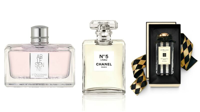 L’Occitane’s  Arlésienne; Chanel No 5 L’Eau; Jo Malone London Pomegranate Noir.