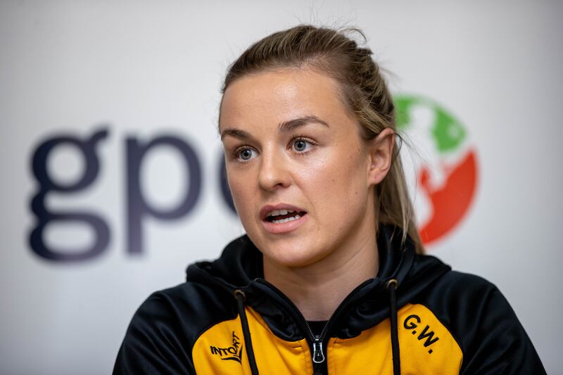 Kilkenny camogie player Grace Walsh at the launch of the GPA State of Play equality report in the Radisson Blu, Dublin Airport on Tuesday. Photograph: Morgan Treacy/Inpho