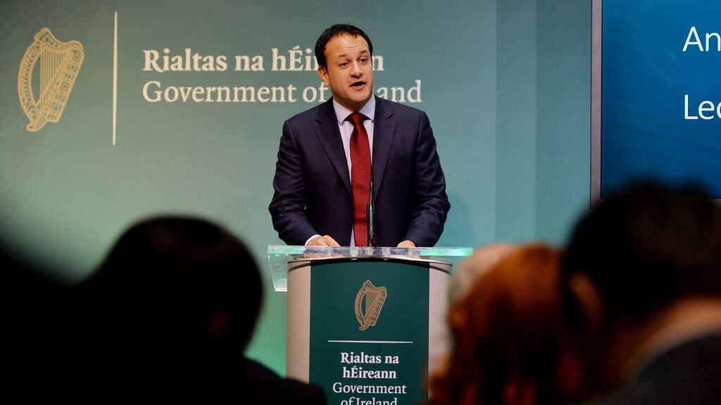 Leo Varadkar admitted he was unable to say when real progress would be made to bring the homeless levels down. Photograph: Alan Betson / The Irish Times