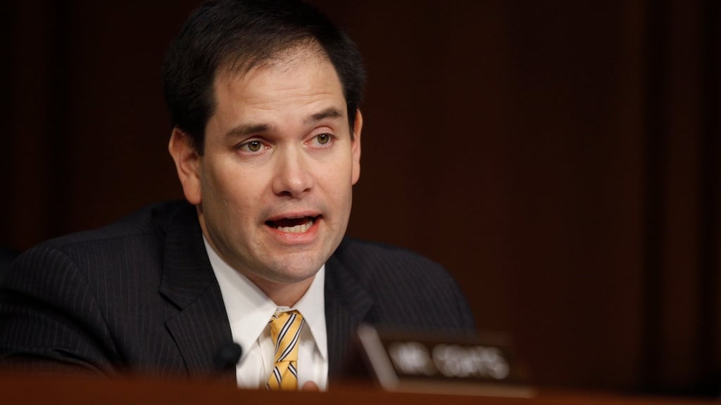 US senators Marco Rubio, above, and  Charles Grassley, in a letter to the US department of health and human sciences last month, said the FBI ‘has identified national security risks related to sharing genomic data and recognises China as a primary source of those risks’. Photograph: Jason Reed/Reuters
