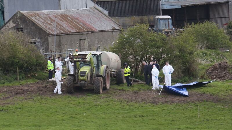 A slurry tank drained at Mary Lowry’s farm outside Tipperary town on the Bansha road. Photograph: Liam Burke/Press 22
